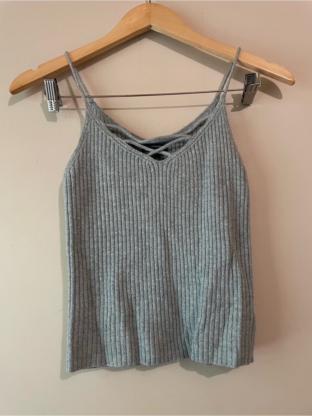 American Eagle Outfitters | Ribbed Grey Tank
